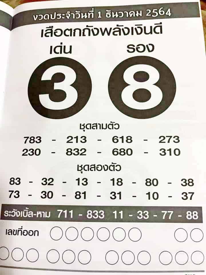 หวยซอง หวยเสือตกถัง-011264