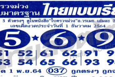 หวยซอง หวยใบตรวจม่วง-011264