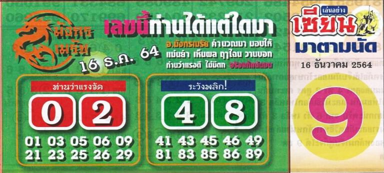 หวยซอง หวยมังกรเมรัย-161264
