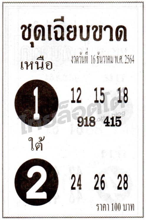 หวยซอง หวยชุดเฉียบขาด-161264