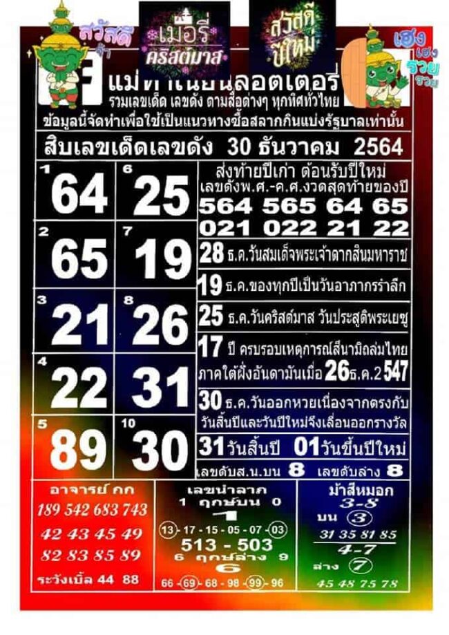 หวยซอง หวยแม่ทำเนียน-301264