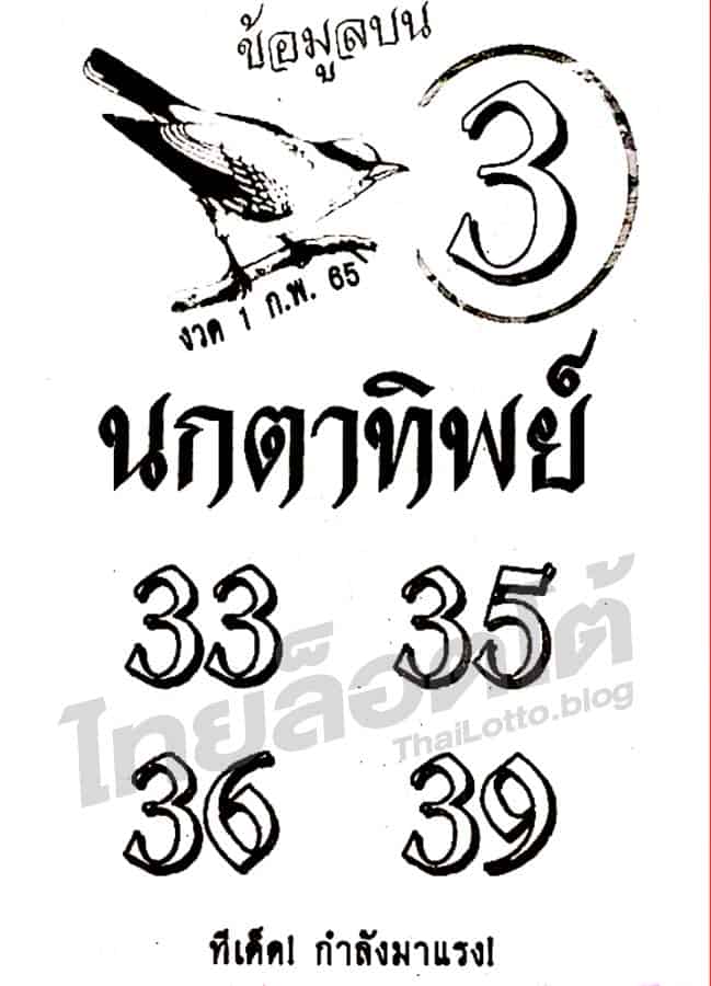 หวยซอง หวยนกตาทิพย์-010265