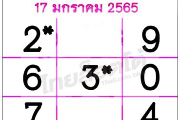 หวยหนังสือพิมพ์ หวยเดลินิวส์-170165