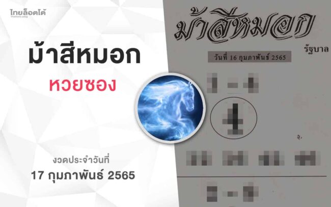 หวยม้าสีหมอก-170265