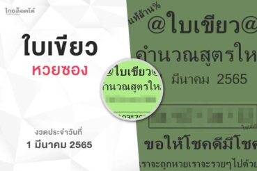 หวยใบเขียว-010365