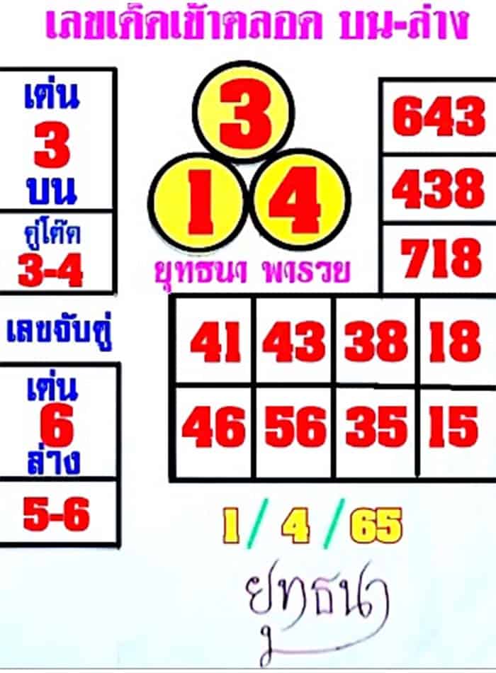 หวยซอง หวยยุทธนาพารวย-010465