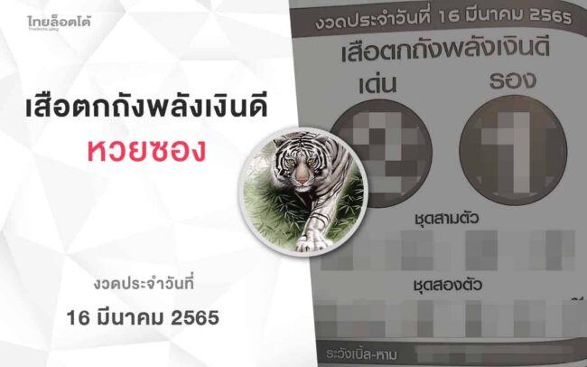 หวยเสือตกถังพลังเงินดี-160365