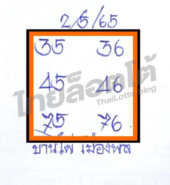 หวยซอง หวยบ้านไผ่เมืองพล-020565
