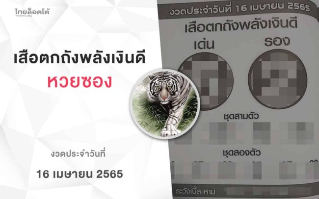 หวยเสือตกถังพลังเงินดี-160465
