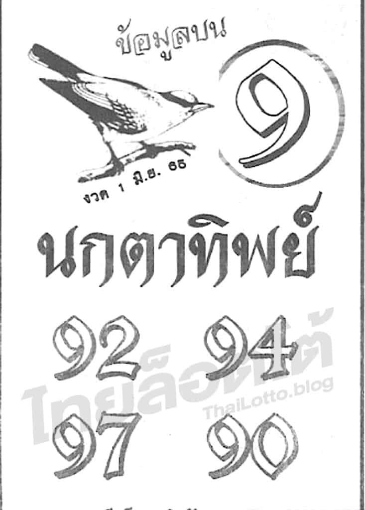 หวยซอง หวยนกตาทิพย์-010665
