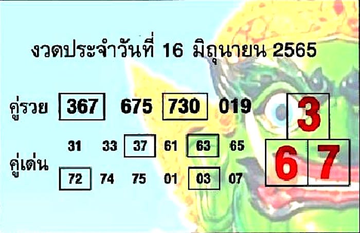 หวยซอง หวยบอกลาภ-160665