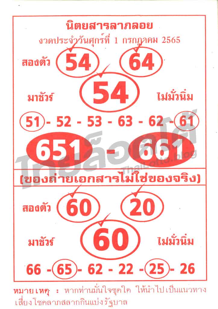 หวยซอง หวยลาภลอย-010765