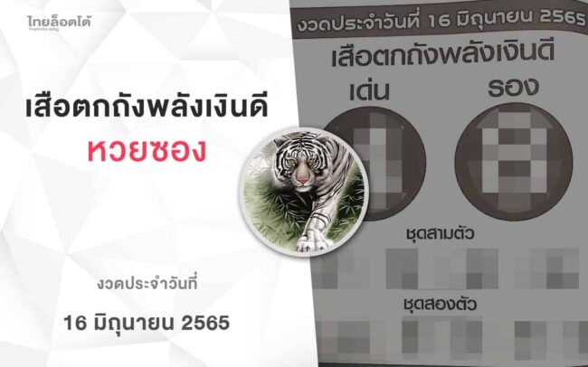 หวยเสือตกถังพลังเงินดี-160665