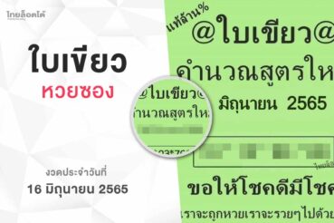 หวยใบเขียว-160665