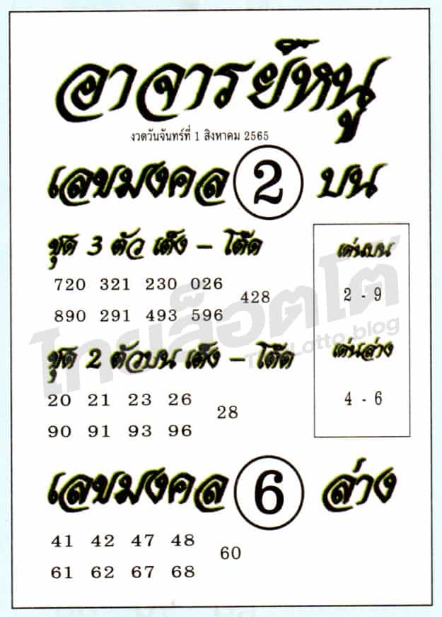 หวยซอง หวยอาจารย์หนู-010865