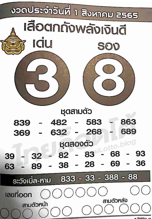 หวยซอง หวยเสือตกถัง-010865