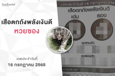 หวยเสือตกถังพลังเงินดี-160765