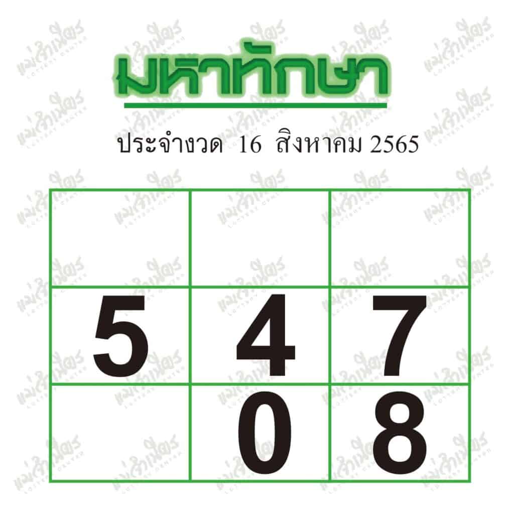 หวยซอง หวยมหาทักษา-160865
