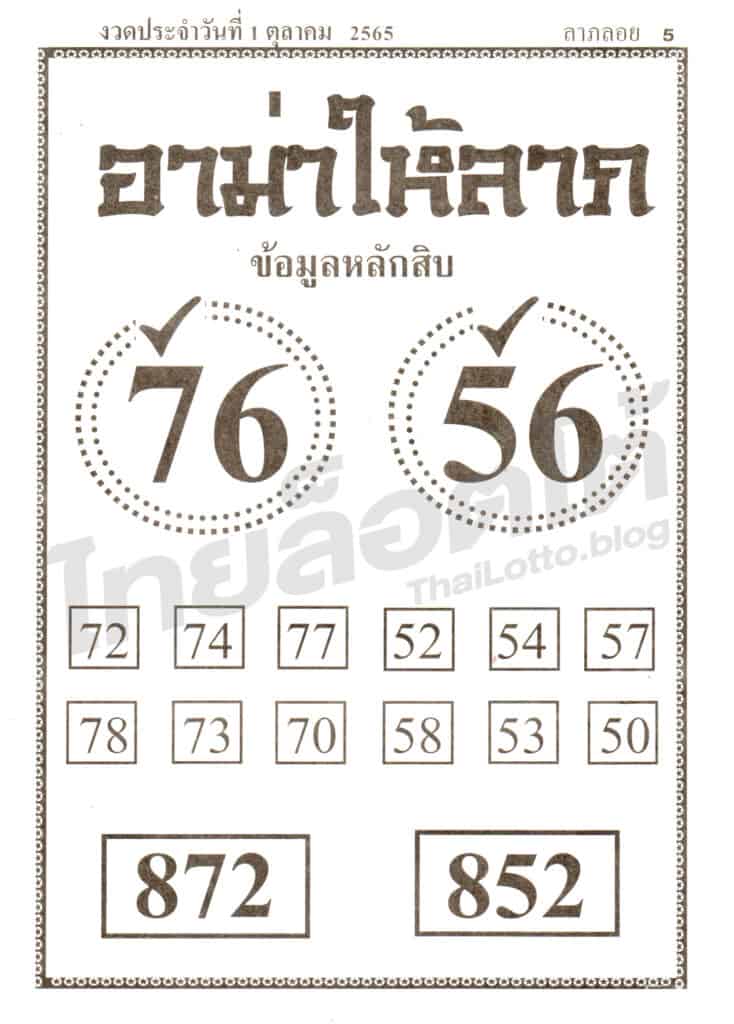 หวยซอง หวยอาม่าให้ลาภ-011065