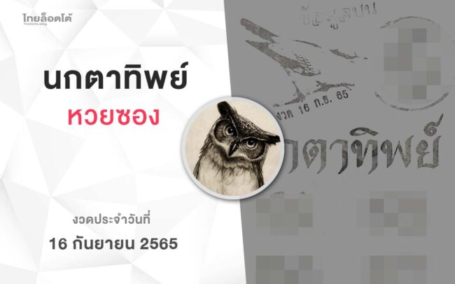 หวยนกตาทิพย์-160965