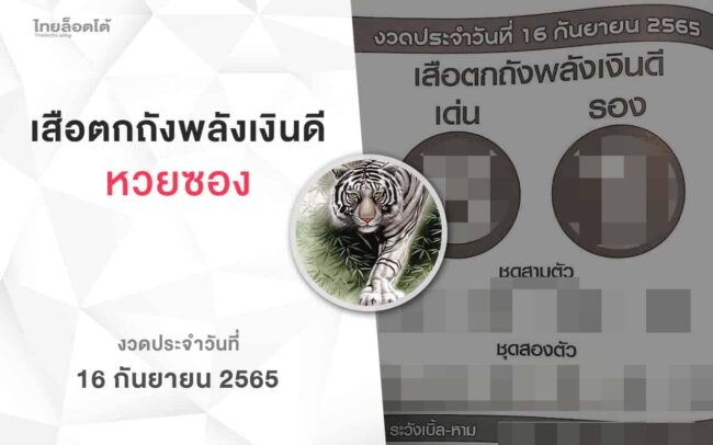 หวยเสือตกถังพลังเงินดี-160965