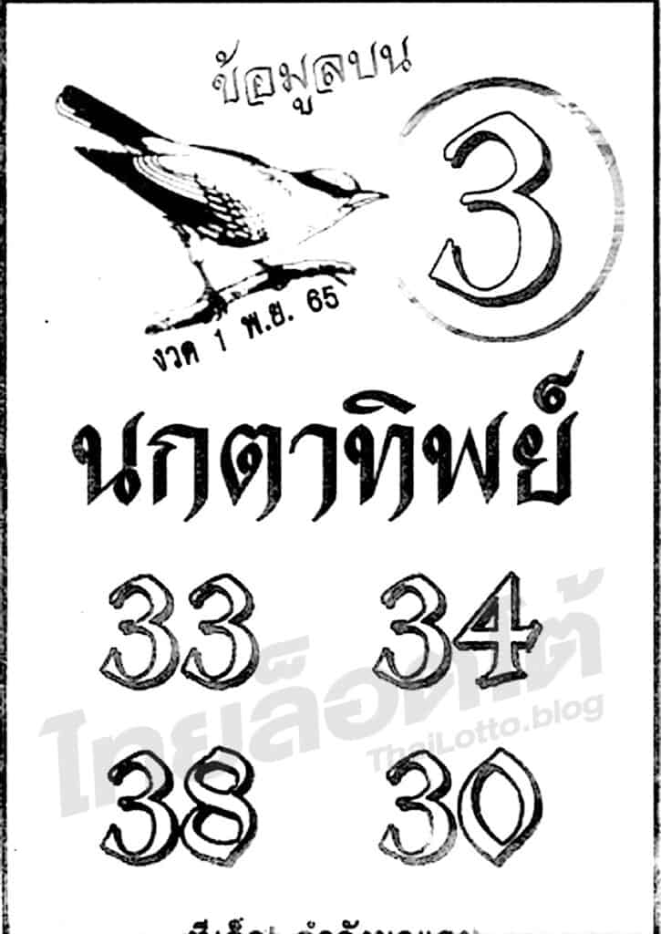 หวยซอง หวยนกตาทิพย์-011165