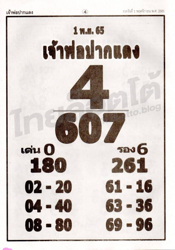 หวยซอง หวยเจ้าพ่อปากแดง1-011165