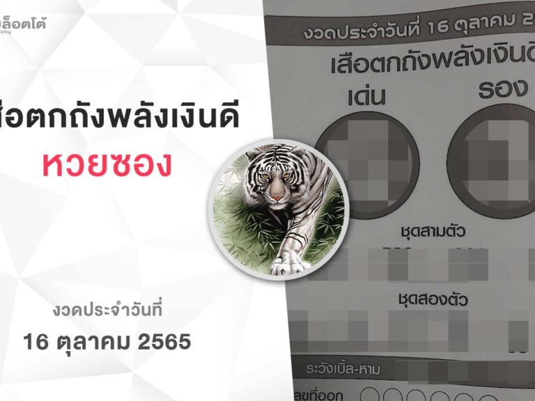 หวยเสือตกถังพลังเงินดี-161065