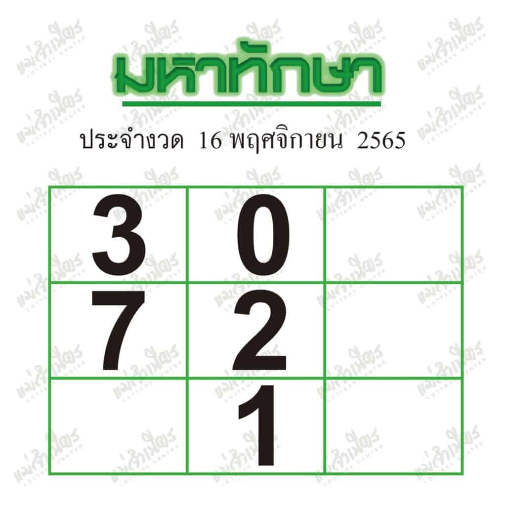 หวยซอง หวยมหาทักษา-161165