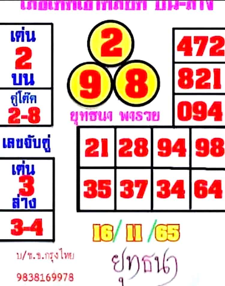 หวยซอง หวยยุทธนาพารวย-161165