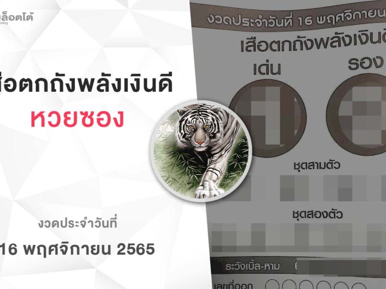หวยเสือตกถังพลังเงินดี-161165