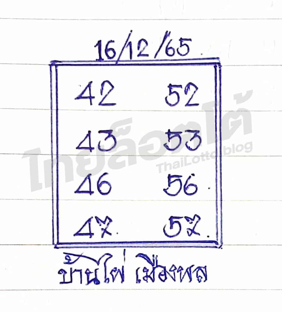หวยซอง หวยบ้านไผ่เมืองพล-161265