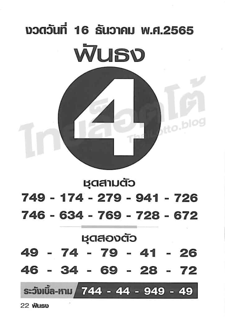 หวยซอง หวยฟันธง-161265