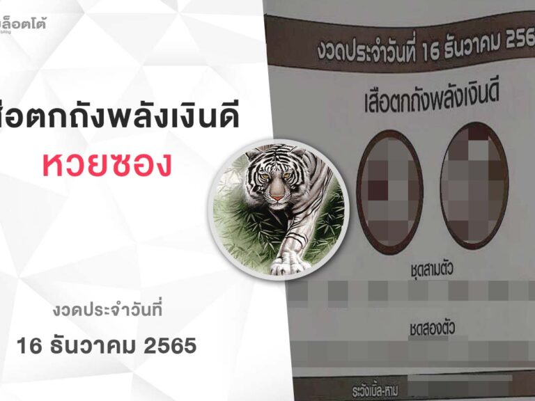 หวยเสือตกถังพลังเงินดี-161265