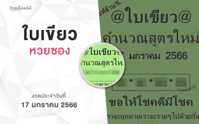 หวยใบเขียว-170166