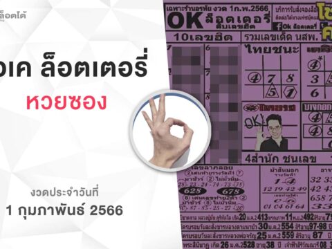 หวยโอเคล็อตเตอรี่-010266