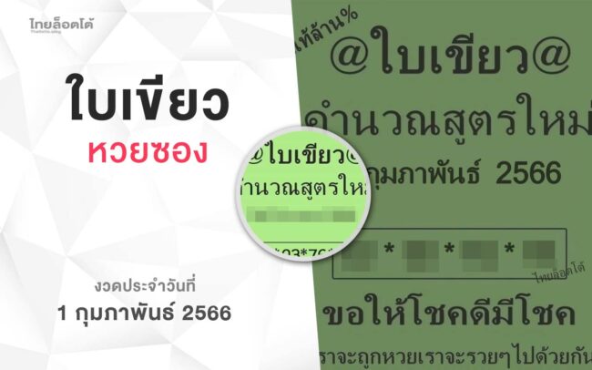 หวยใบเขียว-010266