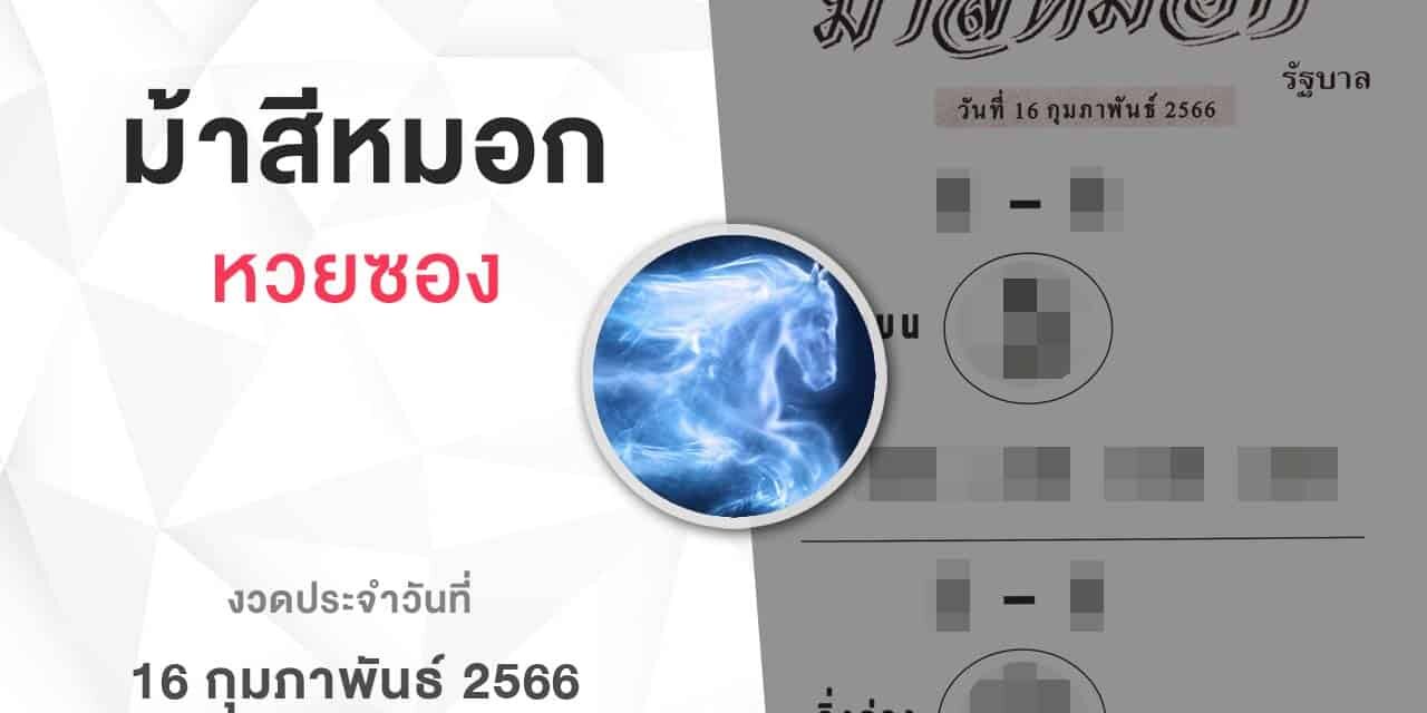 หวยม้าสีหมอก-160266