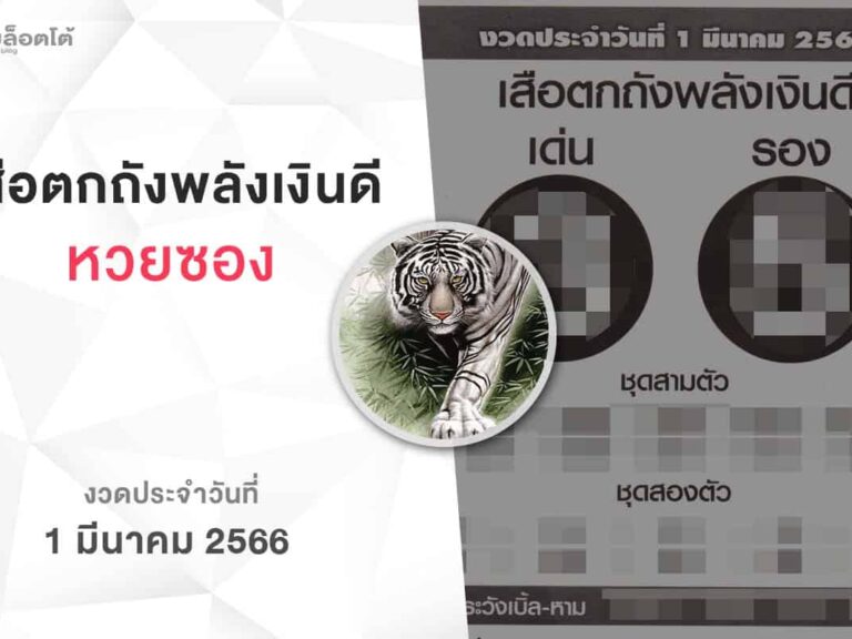 หวยเสือตกถังพลังเงินดี-010366
