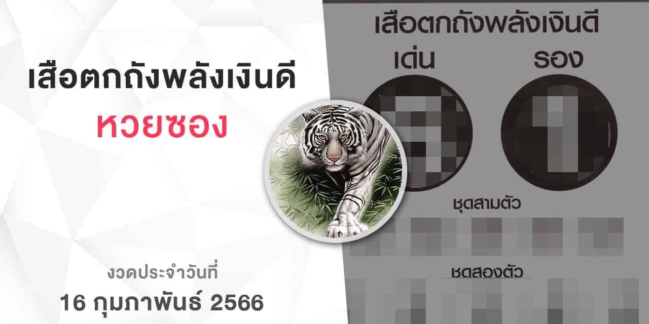 หวยเสือตกถังพลังเงินดี-160266