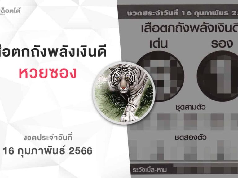 หวยเสือตกถังพลังเงินดี-160266