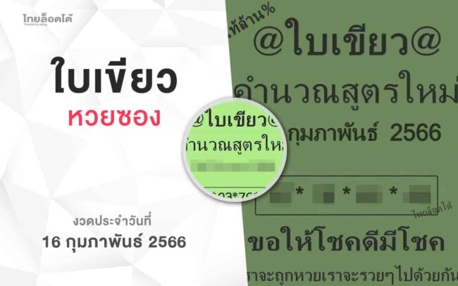 หวยใบเขียว-160266